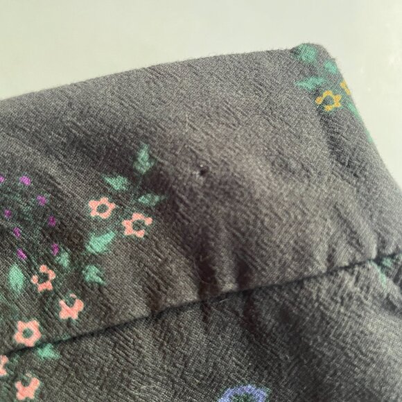 Marine Layer Kiley Pants Black India Floral Elastic RelaxeWaist Wide Leg Size XL - Picture 13 of 13